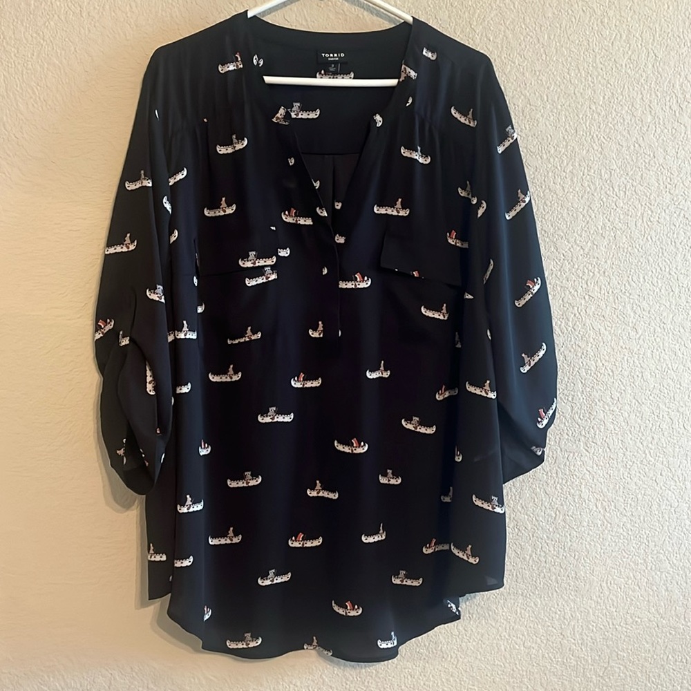 Torrid Harper Georgette blouse